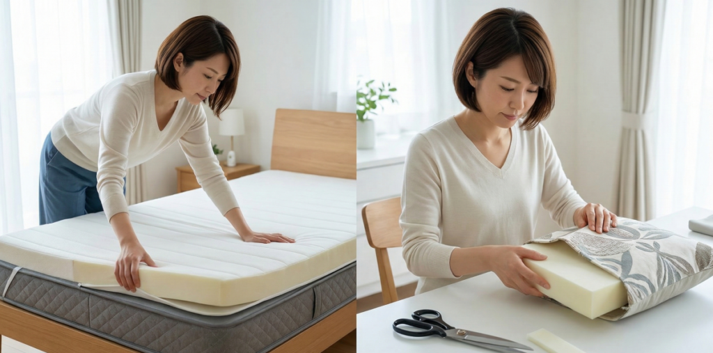 トゥルースリーパー2枚重ねのへたり対策と賢い捨て方リメイク術