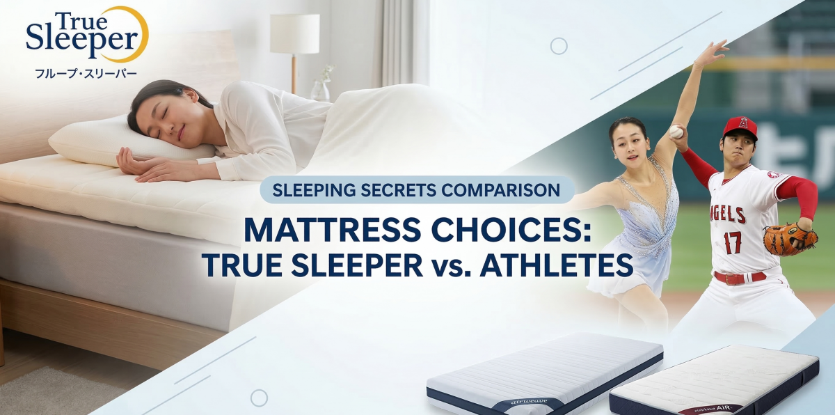 トゥルースリーパーと浅田真央さんや大谷選手が選ぶマットレスの秘密を徹底比較