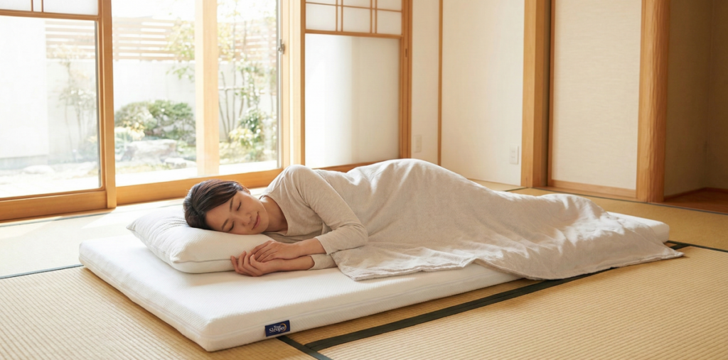 トゥルースリーパーを畳の上で使うコツ！敷布団なしでも腰がラクになる敷き方