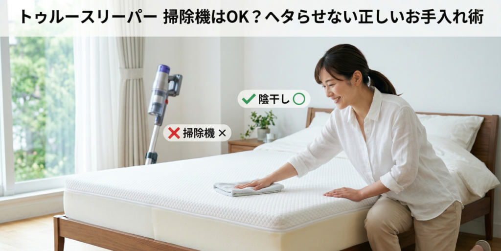 トゥルースリーパーに掃除機はOK？正しいお手入れでヘタらせないコツ