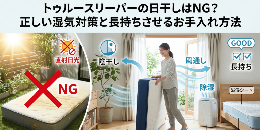 トゥルースリーパーの日干しはNG？正しい湿気対策と長持ちさせるお手入れ方法